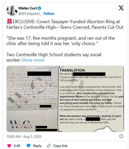 Fairfax County Tweet