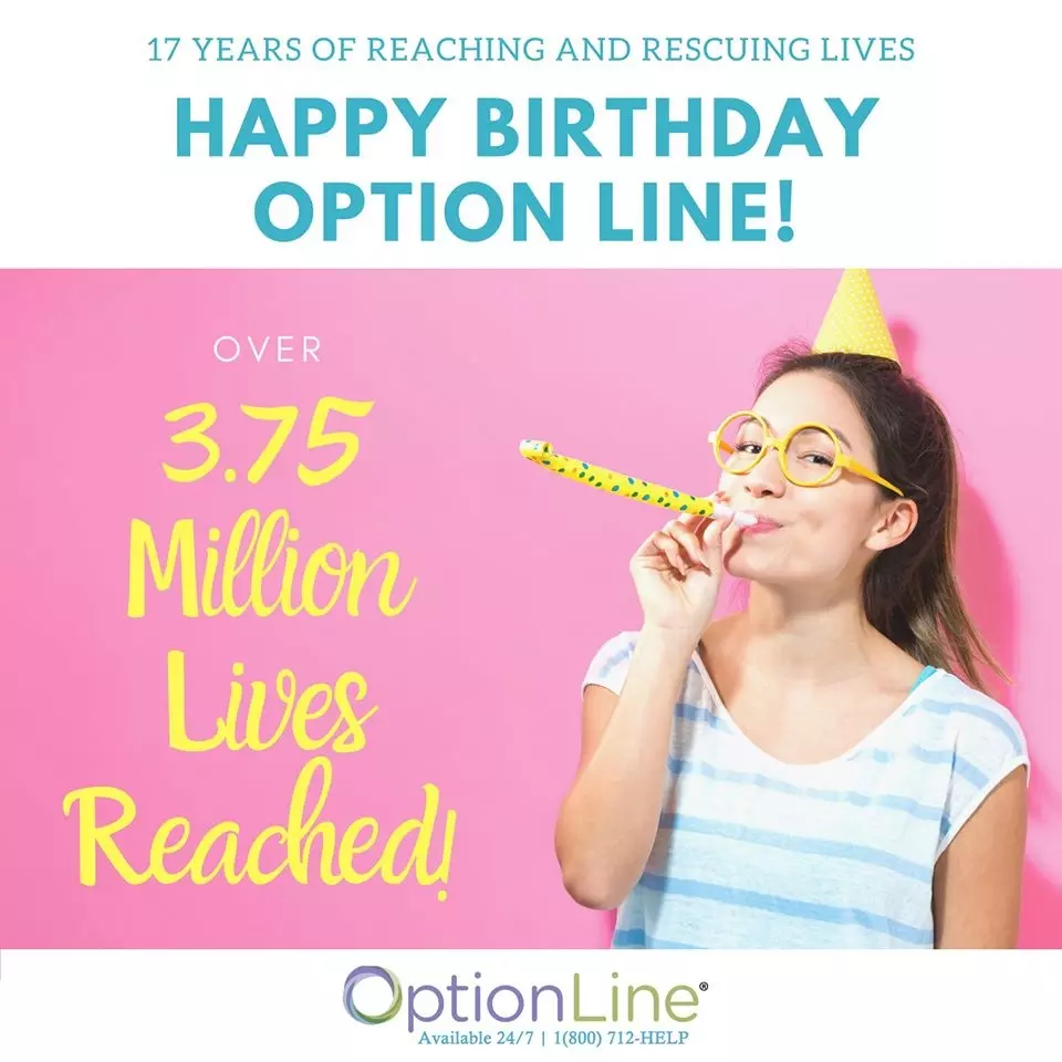 Option Line marks 17 years of life-saving service today