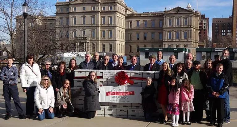 Michigan pro-life groups submit hundreds of thousands of signatures in support of dismemberment abortion ban