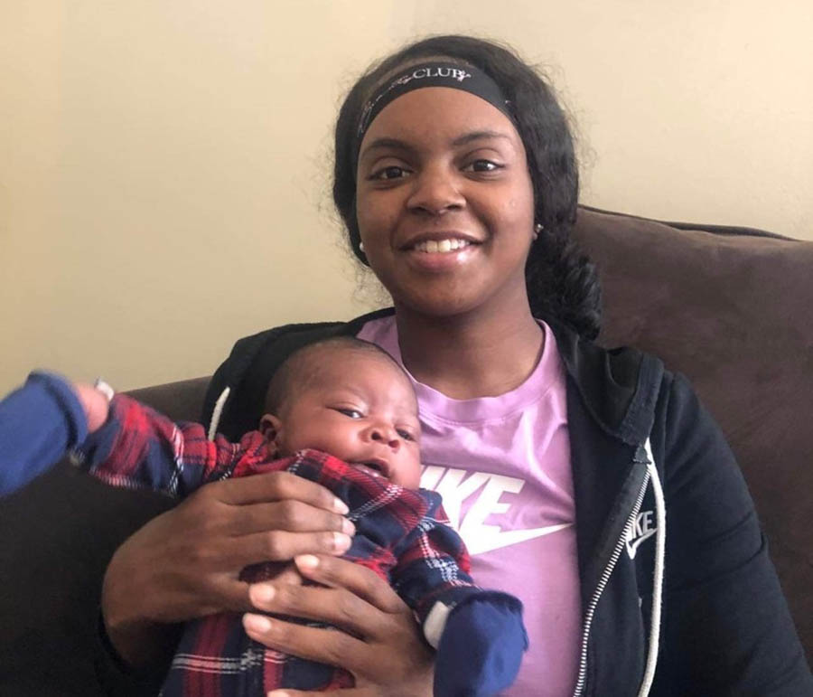 Nicole and her son Braylon