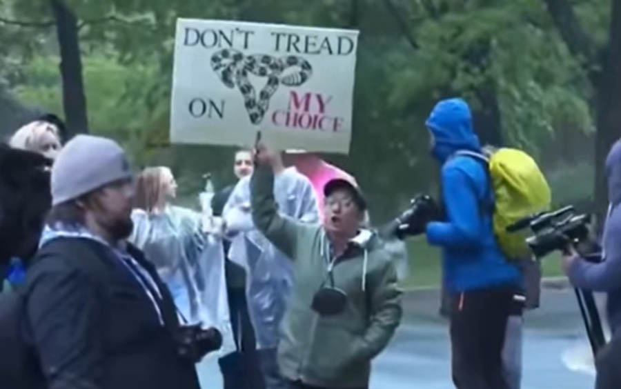 Pro-abortion protesters converged over the weekend at doxed Supreme Court justices' homes