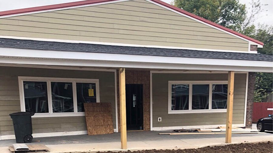 This former restaurant-bar is currently undergoing renovations to become the new location of Haven Care Center in Danville, Kentucky.