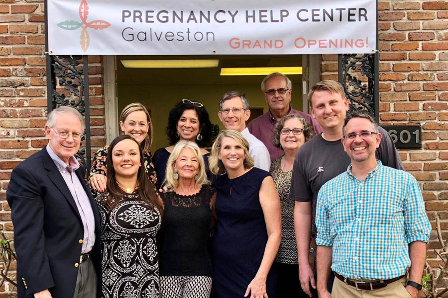 Last March, The Pregnancy Help Center of Galveston opened its doors. One year later, its served more than 140 clients, with nurse Julie Johnson (center right) as its director.