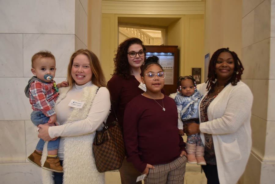 The January 2023 Babies Go to Congress moms and kids