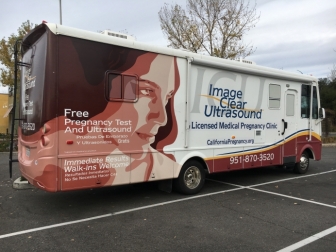 Go Mobile For Life&#039;s mobile ultrasound unit, which serves women in Riverside County, Calif.