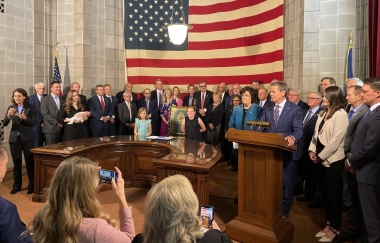 Nebraska Gov. Jim Pillen signs LB574 into law