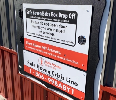 Outside baby box