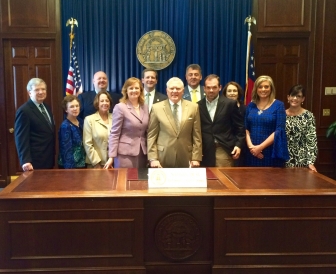 Gov. Nathan Deal signed SB 308, funding pregnancy centers through a state grant