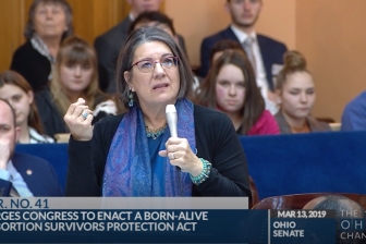 Democratic State Senator Nickie Antonio tells the Ohio Senate, &quot;We should do everything we can,&quot; when discussing a federal bill which would protect abortion survivors once they are born.