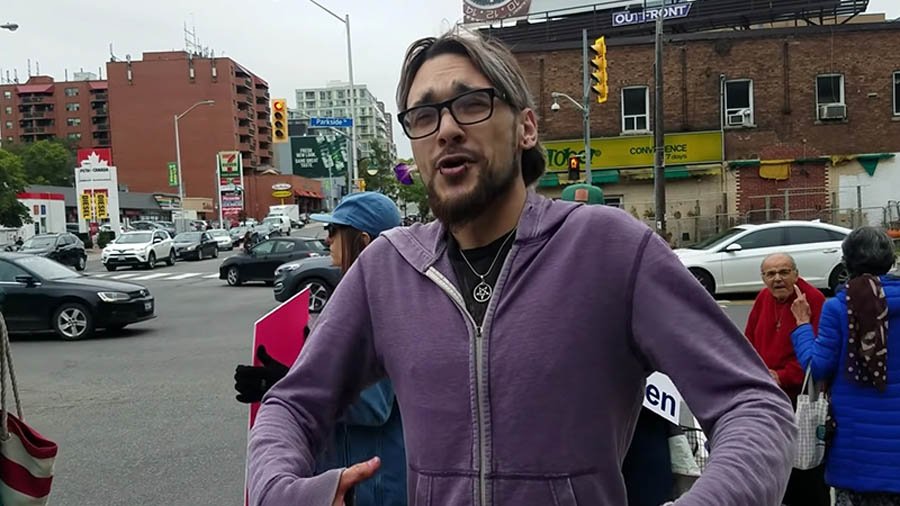 Abortion Defender Roundhouse Kicks Pro-life Woman—Seriously.